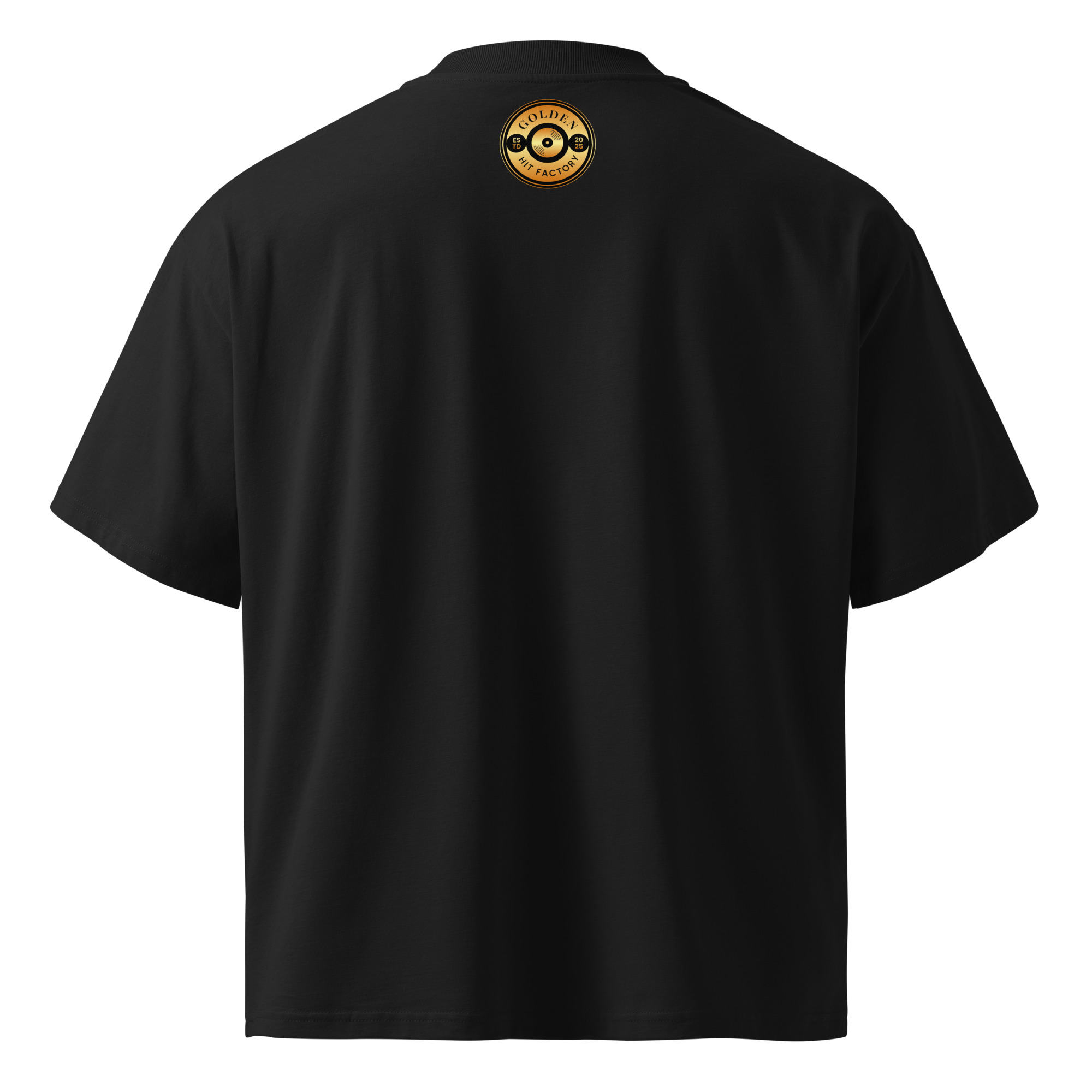 Unisex organic oversized high neck t-shirt