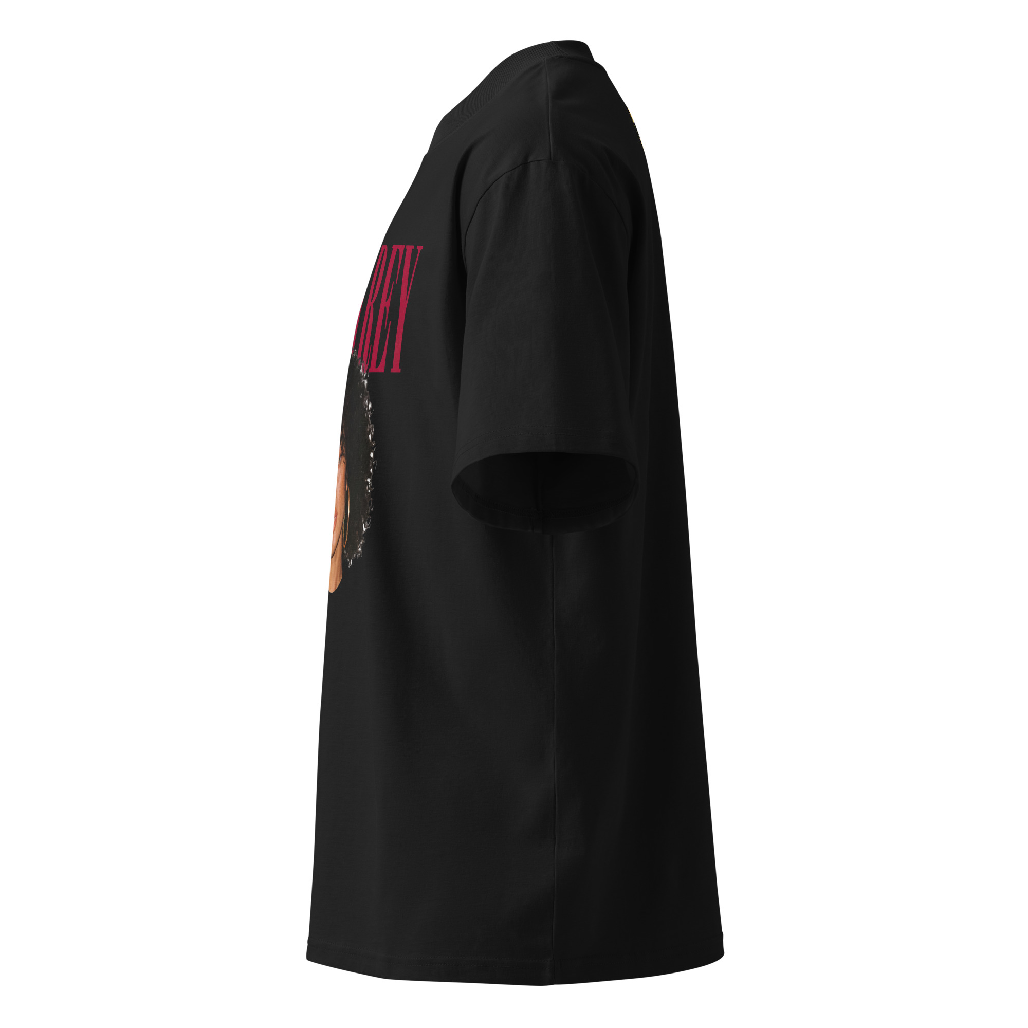 Layla Rey Red Font - Unisex organic oversized high neck t-shirt