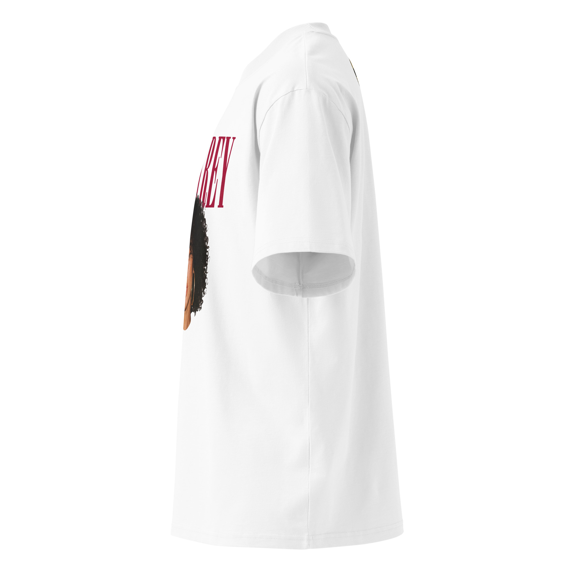 Layla Rey Red Font - Unisex organic oversized high neck t-shirt