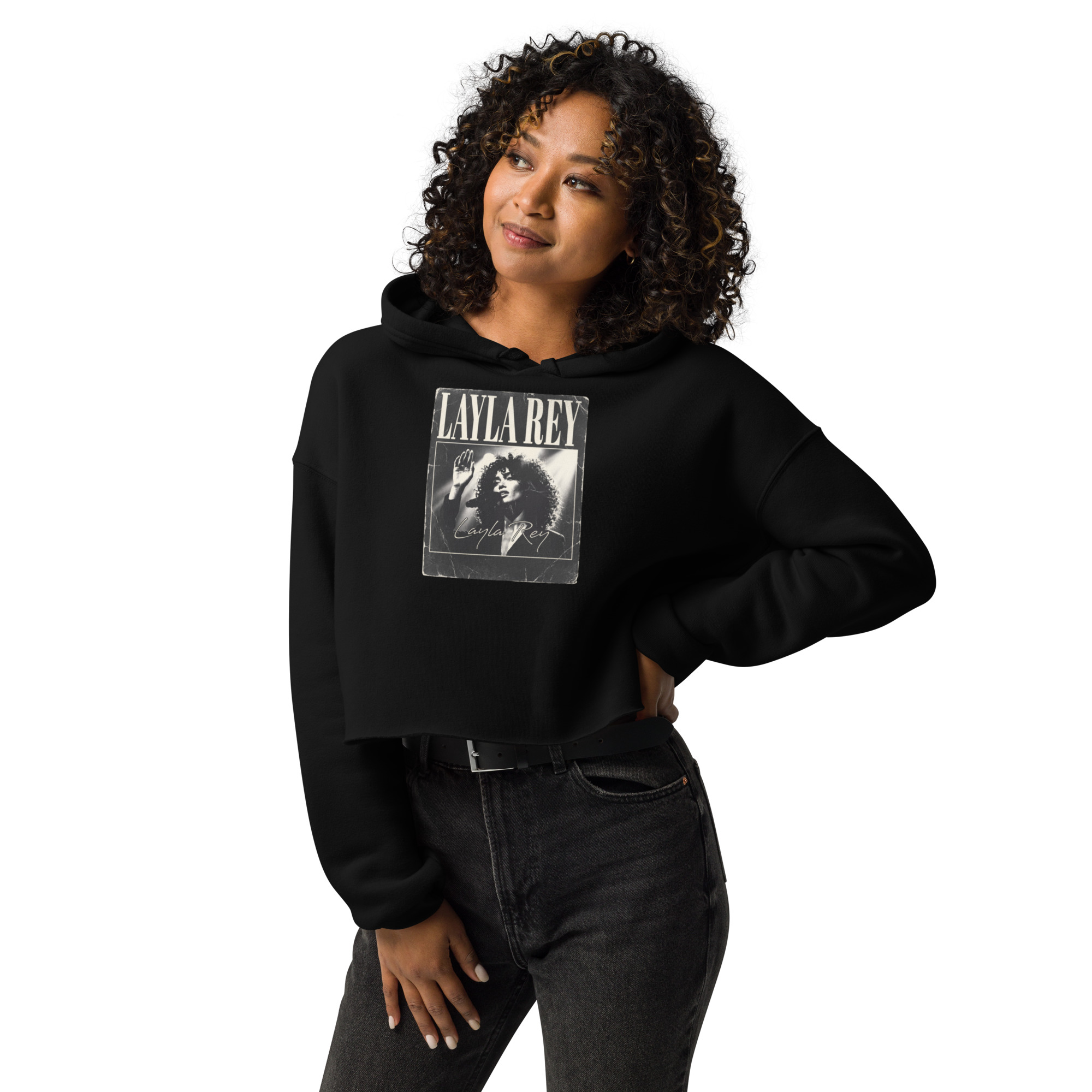 Layla Rey Crop Hoodie